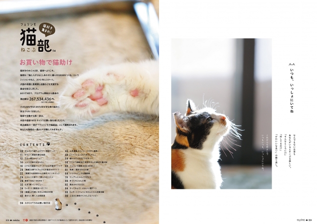 「猫と人がともにしあわせに暮らせる社会」を目指して活動してきた『フェリシモ猫部』の数々のコンテンツがつまった一冊