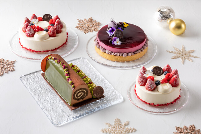 上品な発色が魅力のエディブルフラワー咲かせた 3種のきらめくクリスマスケーキ ハイアット リージェンシー 大阪のクリスマスケーキ スイーツ22 ハイアット リージェンシー 大阪のプレスリリース