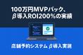 β導入で平均ROI200%を実現!「秒速MVP」100万円パック本格販売へ