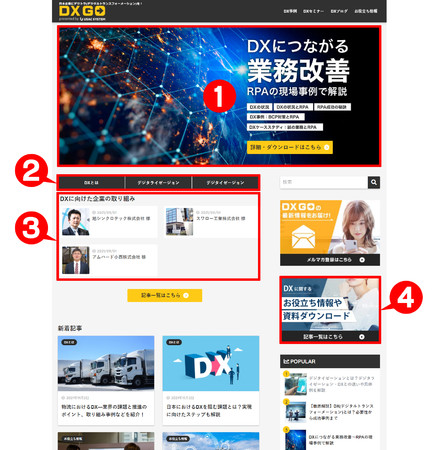DXに関する情報、事例を提供「DXGO（ディーエックスゴー）」