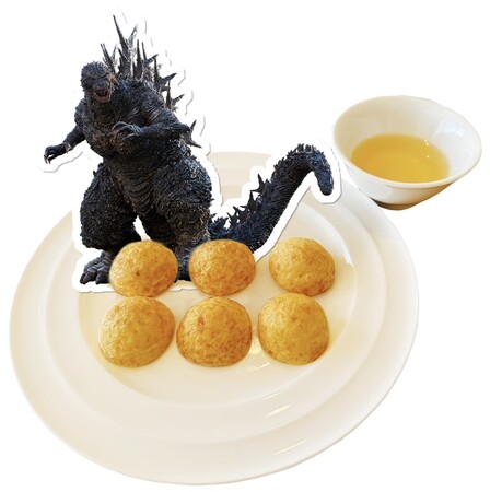 ▲ゴジラ-1.0 明石焼き/1,000円(税込) ▲ゴジラ-1.0 明石焼き/1,000円(税込)