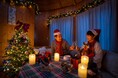 愛犬をひとりにしない、家族3人のクリスマスGRAND CHARIOT 北斗七星135°クリスマス限定プラン「愛犬とのペアリングディナー」