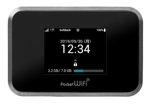 モバイルルーター「Pocket WiFi 809SH」(ブラック)