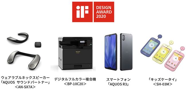 『2020年 iFデザイン賞』を4製品が受賞