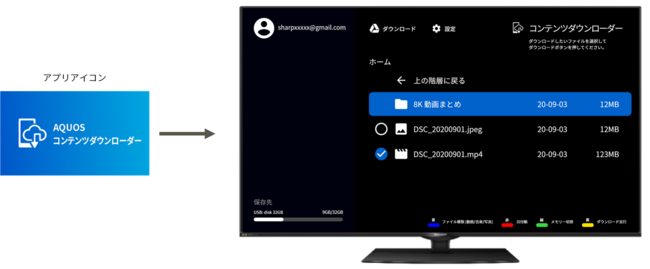液晶テレビ Aquos 8k １ 向けアプリ コンテンツダウンローダー を提供開始 ２ シャープのプレスリリース