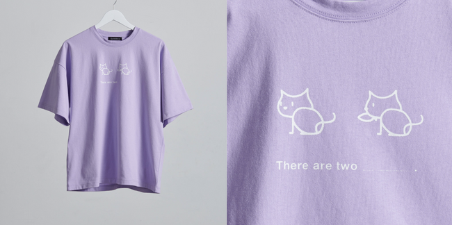 “QAT”Tシャツ パープル 正面