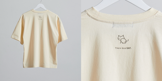 “QAT”Tシャツ パープル 背面