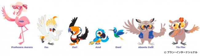 物語に登場する多種多様な鳥のキャラクターたち