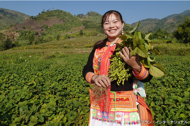 農業トレーニングに参加した女の子（ベトナム）