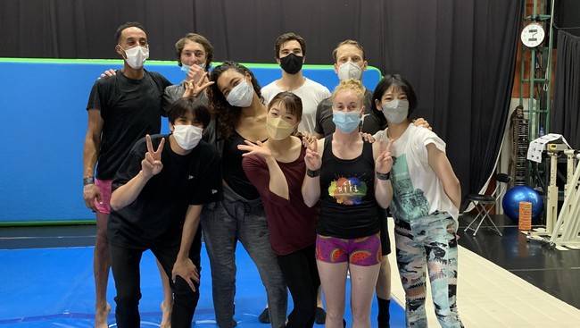 森崎ウィン、Crystal Kayもアクロバット稽古をスタート! 森崎ウィン、Crystal Kayもアクロバット稽古をスタート!