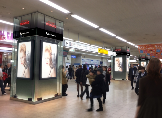 新宿駅南口デジタルピラー（イメージ）