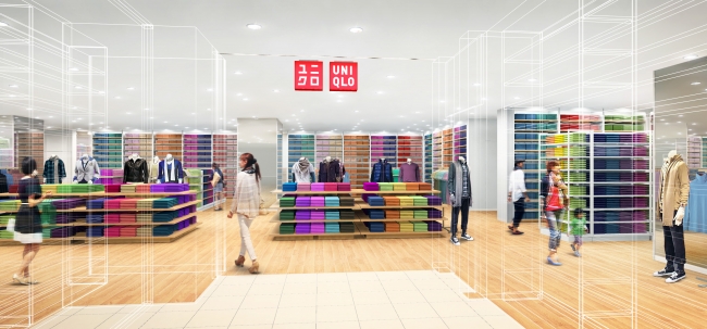 増床する「ユニクロ」の店舗（イメージ）