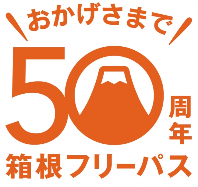 箱根フリーパス発売５０周年記念ロゴ