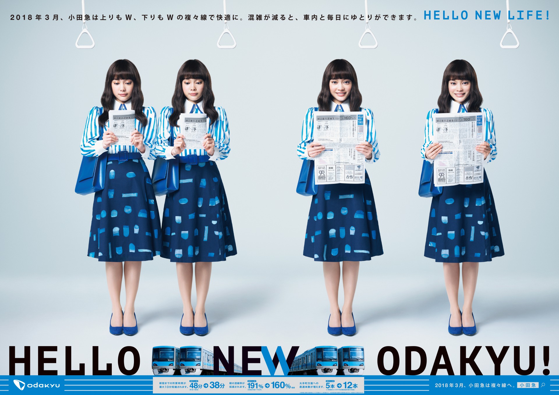Hello New Odakyu 第２弾 快適になる 篇 ポスター 動画を２０１７年５月２２日 月 から順次公開 小田急 電鉄株式会社のプレスリリース