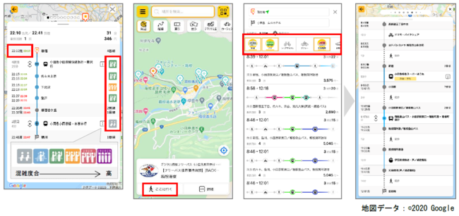 複合経路検索機能の向上