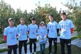 福島日産、福島ユナイテッドFC 農業部とりんご収穫を実施。