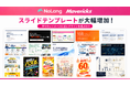 株式会社Mavericksは、動画生成AI「NoLang」のスライドテンプレートを大幅追加。図解型から店舗紹介まで系統別にそろい、デザインの検討工程を省き提案書からSNS投稿用スライドまで作成可能に