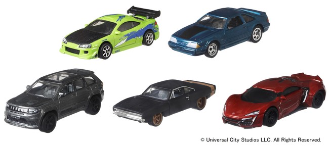 8月公開予定の最新作 ワイルド スピード ジェットブレイク に登場する車を含む ワイルド スピード プレミアムシリーズ ファスト スターズ 6月下旬より順次発売 Mattel