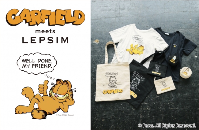 Garfield Meets Lepsim ガーフィールド とのコラボアイテムを7月18日 水 より発売 Jjnet