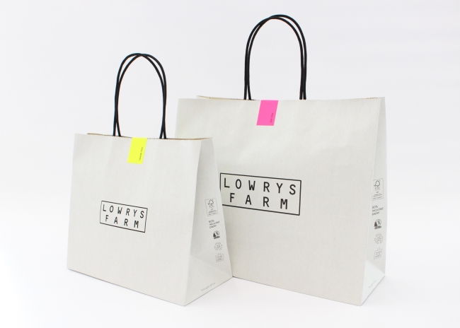 LOWRYS FARMが地球環境に配慮した取り組みとしてショッピングバッグを