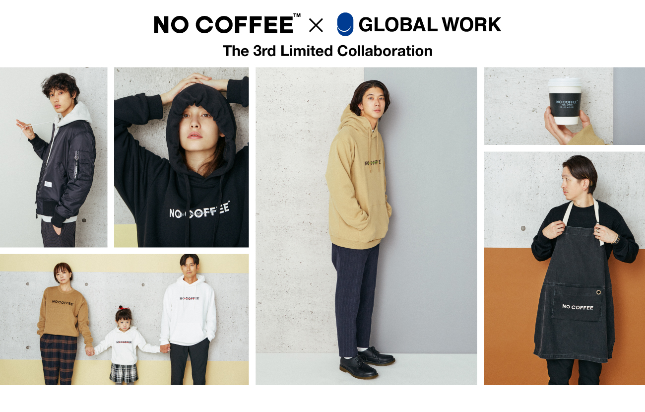 GLOBAL WORK　NO COFFEE シャツ　Mサイズ　新品タグ付　即購入