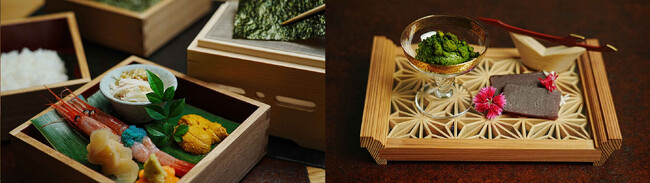 〆 手あぶり手巻き寿し・自家製デザート 〆 手あぶり手巻き寿し・自家製デザート