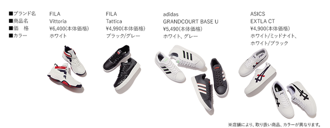 全国のシュープラザ 東京靴流通センター他 にてfila Adidas Asicsの人気アイテムを発売 人気メンズファッション誌 Smart にも掲載中 株式会社チヨダのプレスリリース