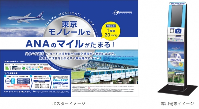 東京モノレール × ANA 初のマイレージ提携 浜松町～羽田空港３駅間の