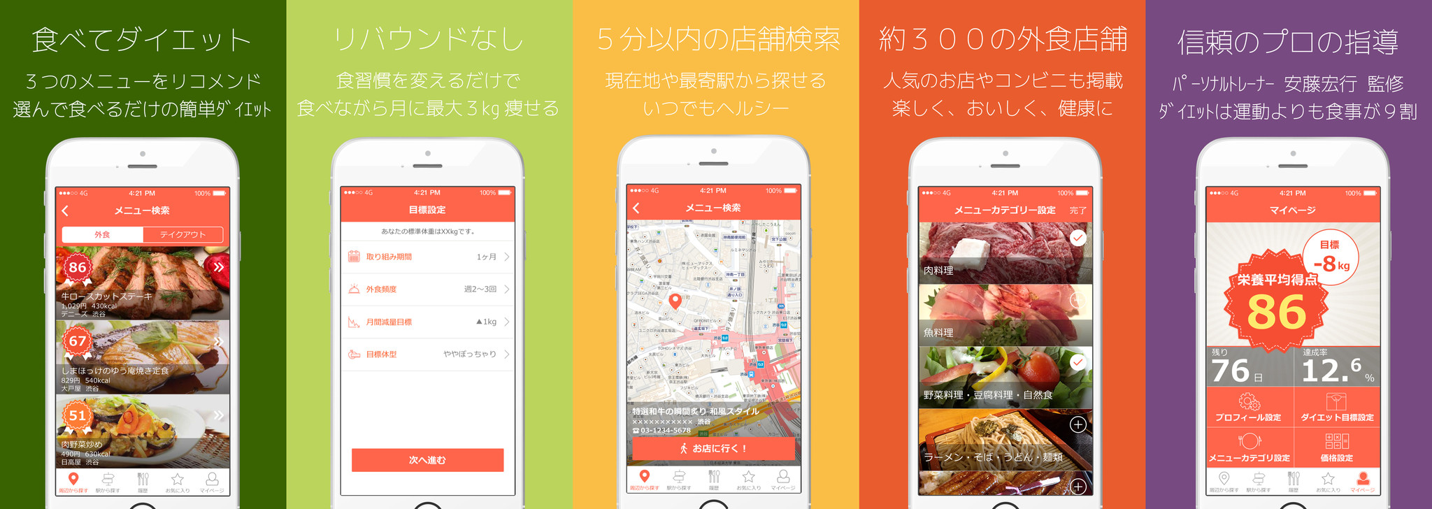 ダイエットに有効な外食指南アプリ『Mealthy』を本日配信開始