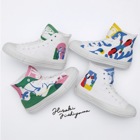 CONVERSE×HIROKI NISHIYAMA／2023／CL：White atelier BY CONVERSE（コンバースジャパン株式会社）／シューズ（プリントカスタマイズデザイン）