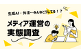 【メディア運営の実態調査】オウンドメディア運営に生成AI活用広がる、記事品質に懸念も