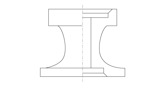 図2：片側断面図の例