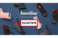 HUNTER×familiar コラボ企画第2弾 親子で梅雨のおでかけを楽しめるレインブーツが新登場!ファミリアチェックを組み合わせたデザイン、限定デザインのパッケージ付き