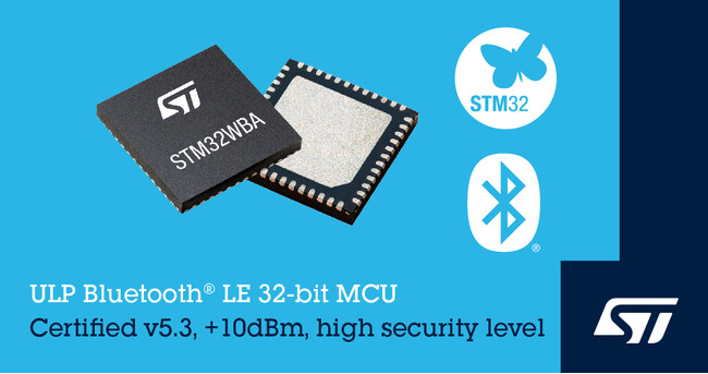 SESIP3セキュリティ認証に対応し、IoT機器に最適なSTM32WBA52