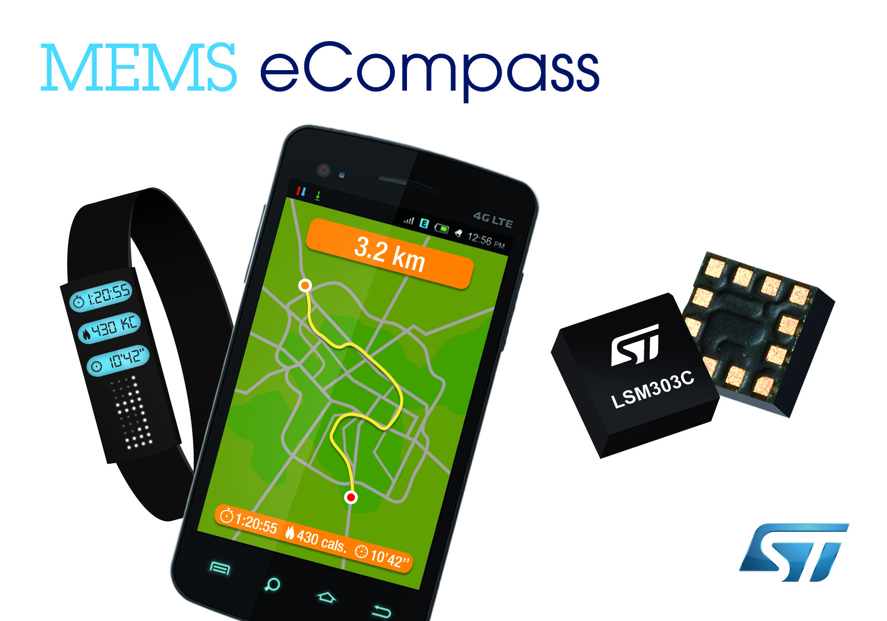 よりスムーズでスマートな機能を実現する世界最小の電子コンパス・モジュールを発表｜STマイクロエレクトロニクスのプレスリリース