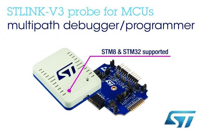 Stm8 Stm32マイコンの開発を簡略化する高速かつ柔軟なデバッガ プログラマを発表 Stマイクロエレクトロニクスのプレスリリース
