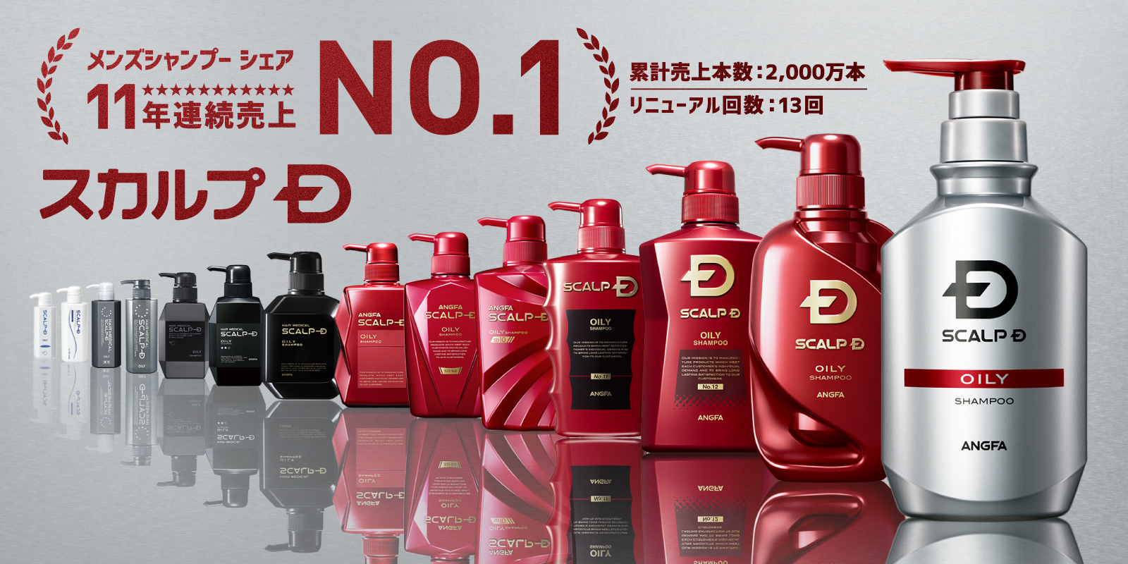 スカルプＤ」がメンズシャンプー市場11年連続 売上Ｎｏ.1獲得