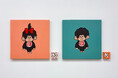 きくちゆうき氏の描く『もっと！モンチッチ』のモンチッチくんとモンチッチちゃんが、絵画作品になって登場です
