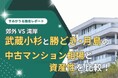 湾岸 vs 郊外、人気のマンションエリア武蔵小杉と勝どき・月島の中古マンション相場と資産性を独自比較