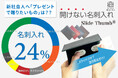 新社会人へ「プレゼントで贈りたいもの」1位は "名刺入れ"。モタモタしない名刺入れ『Slide Thumb』がアンケート調査を実施