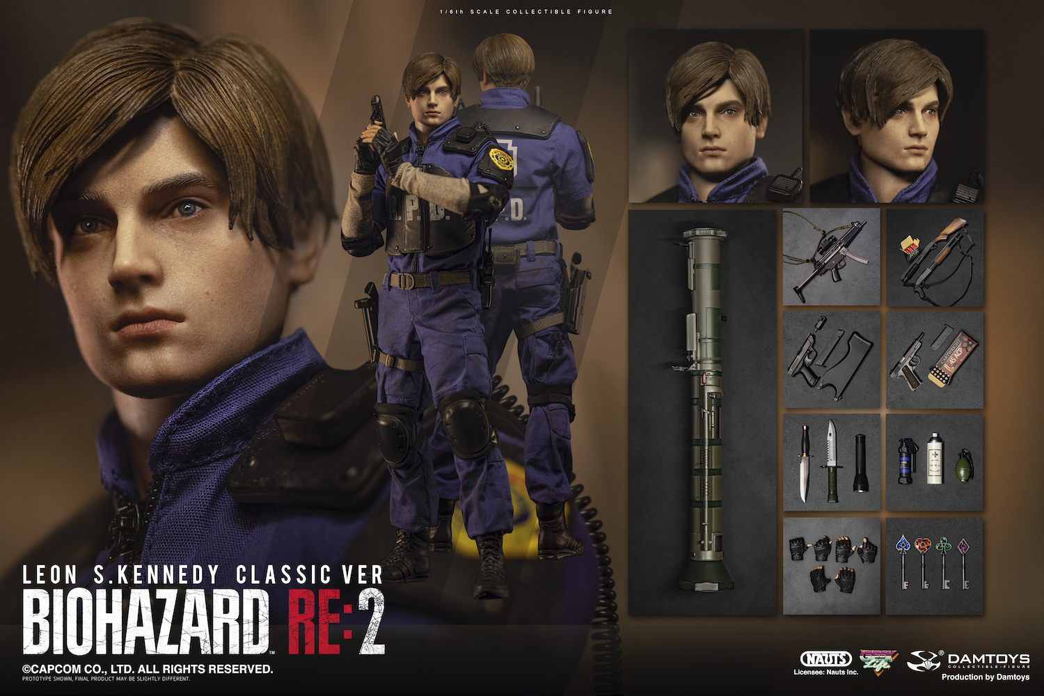 hottoys 『バイオハザード４』 レオン・Ｓ・ケネディー（ＲＰＤ版