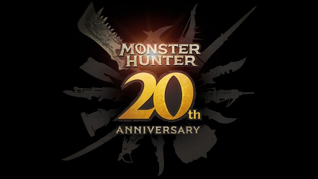 「モンスターハンター」シリーズ20周年を記念したロゴデザイン