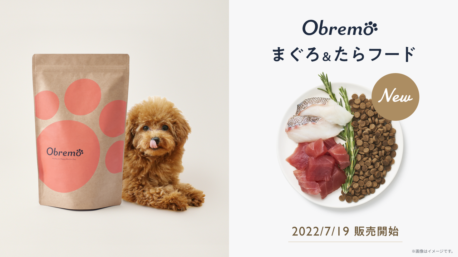 ペットフードブランド「Obremo（オブレモ）」から新商品「まぐろ&たら