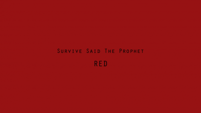 Survive Said The Prophet、2018年12月12日(水)発売「RED」のリリックビデオ公開!! |  株式会社ソニー・ミュージックレーベルズのプレスリリース