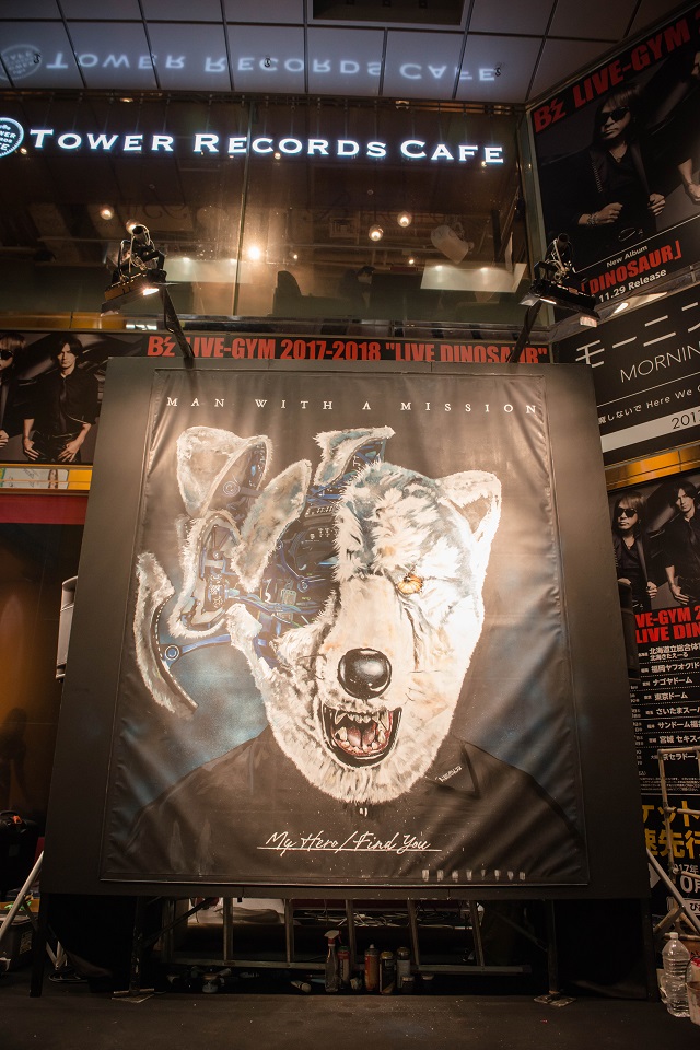 Man With A Mission 渋谷でライブペインティングによる新曲ジャケ写解禁 シングル内容詳細も発表 株式会社ソニー ミュージックレーベルズのプレスリリース