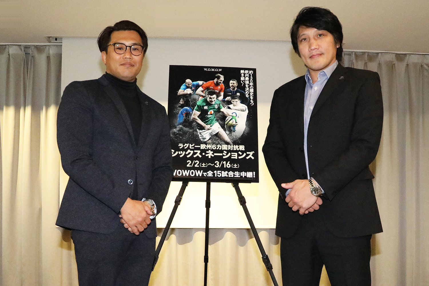 ラグビー欧州6カ国対抗戦 シックス ネーションズ 開幕直前 元日本代表の齊藤祐也氏と大西将太郎氏が展望を語る Wowowでは全15試合生中継 株式会社 Wowowのプレスリリース