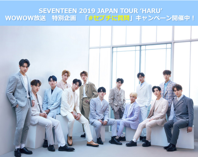 Wowow Seventeen Seventeen 19 Japan Tour Haru 放送特別企画 7日間限定 セブチ に質問 キャンペーン開催決定 株式会社wowowのプレスリリース