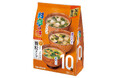 顆粒みそ汁10食タイプの具材をお好みに沿った組み合わせでリニューアル