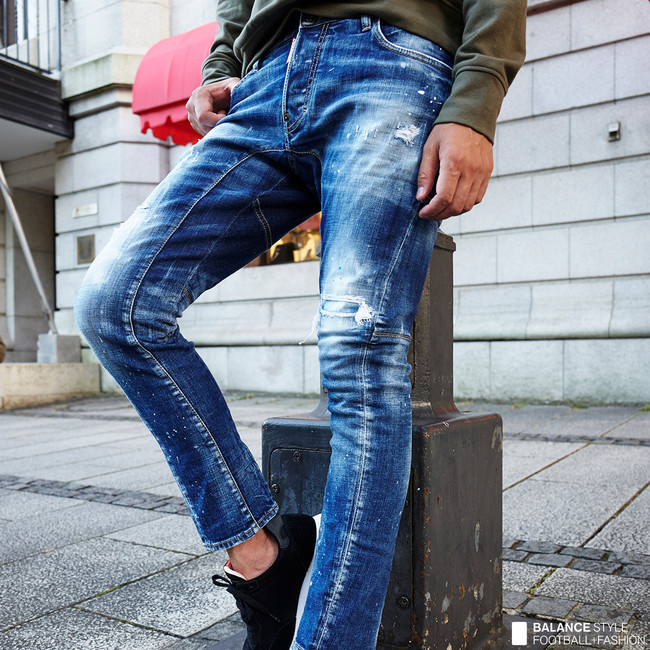 上質で快適 tidy DSQUARED2 biker tidy S71LB0776 biker jeans S71LB0776 メンズ