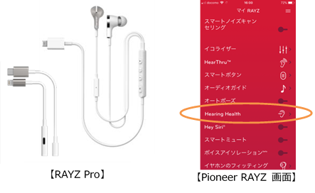 RAYZシリーズイヤホンと連動する「Pioneer RAYZ」 の新技術開発の